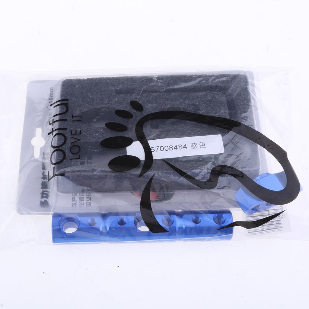 Motorcycle Handlebar Lamp Bracket Rearview Mirror Extended Bracket Blue
