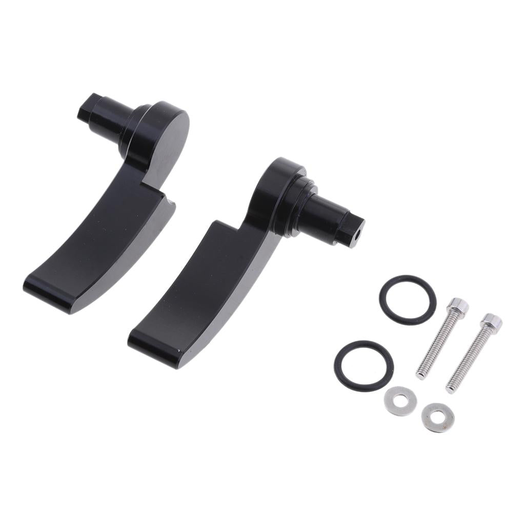 Saddlebag Lid Lifters Latch Handles for Harley Touring Road King 2014-18 Black 4