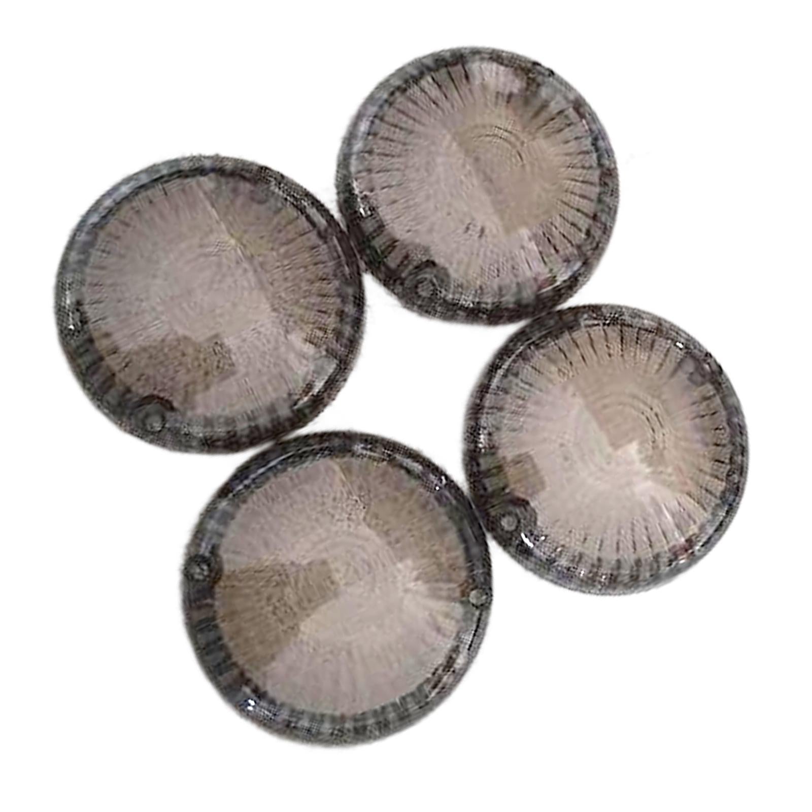 4pcs Front & Rear Turn Signals Blinker Lenses for Yamaha Cruisers Smoke 