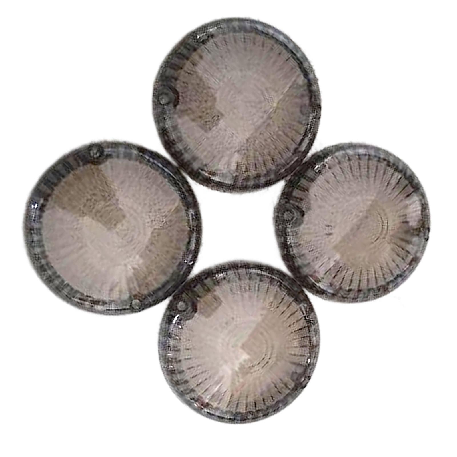 4pcs Front & Rear Turn Signals Blinker Lenses for Yamaha Cruisers Smoke 