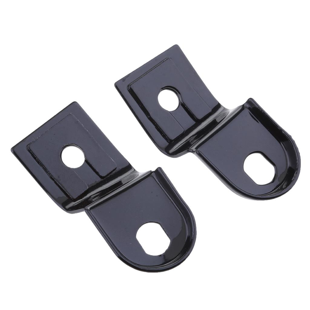 2x Black Universal Motorbike Rear Turn Signal Relocater Holder Shock Bracket