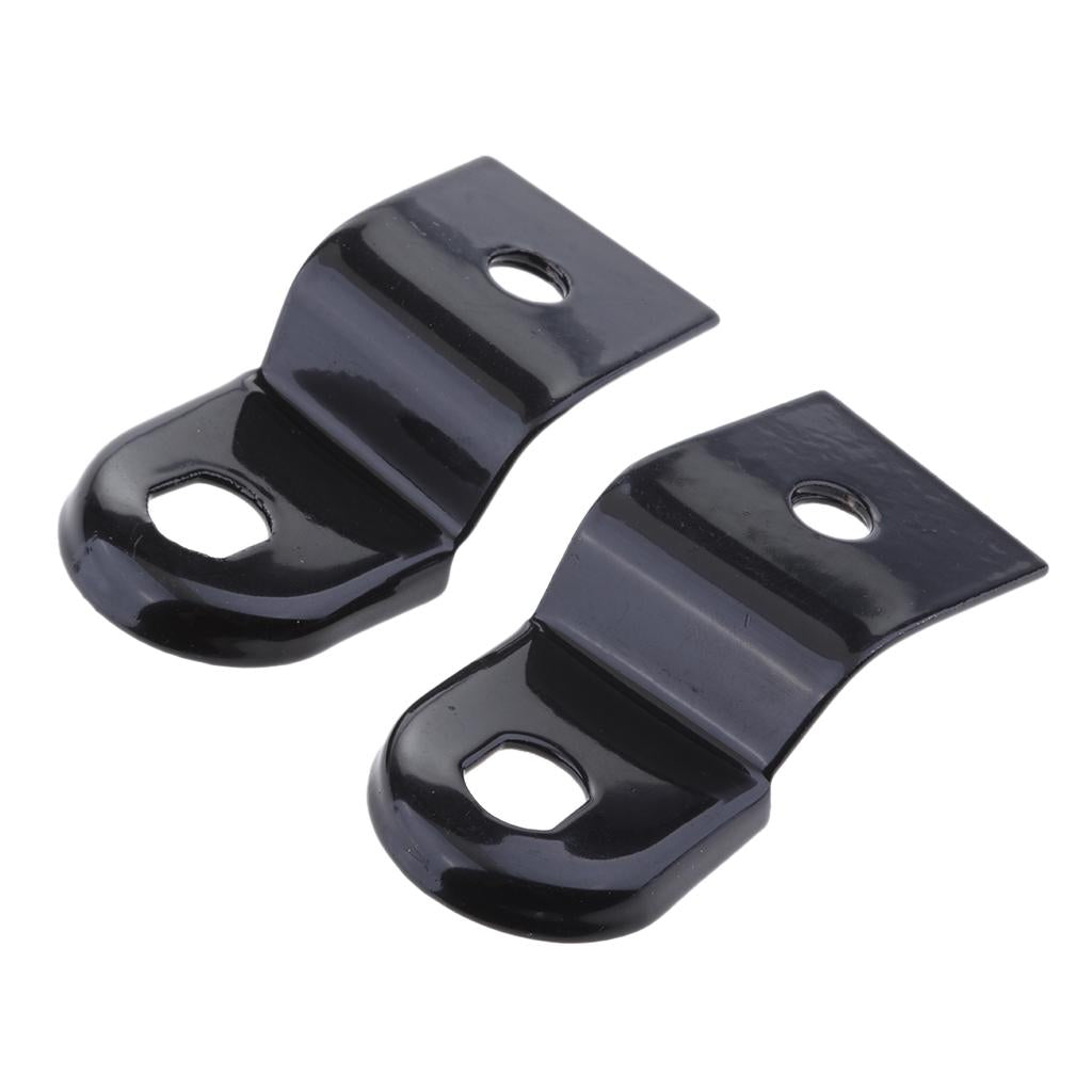2x Black Universal Motorbike Rear Turn Signal Relocater Holder Shock Bracket