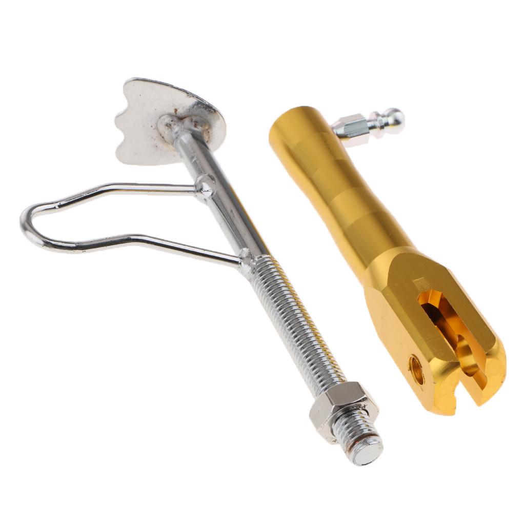 Motorcycle Universal Side Kickstand Parking Racks Scooter Support Foot Yellow