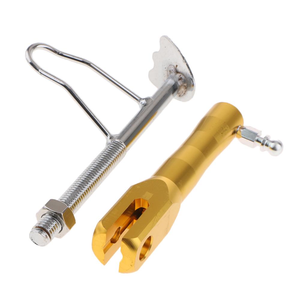 Motorcycle Universal Side Kickstand Parking Racks Scooter Support Foot Yellow
