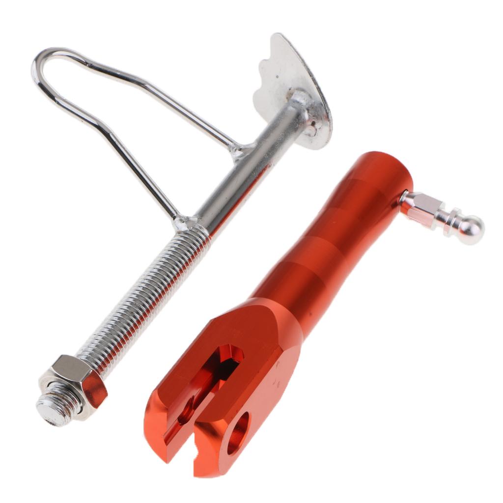 Motorcycle Universal Side Kickstand Parking Racks Scooter Support Foot Orange