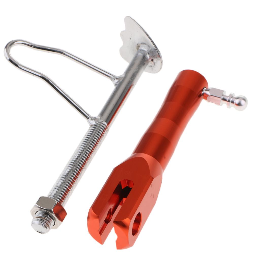 Motorcycle Universal Side Kickstand Parking Racks Scooter Support Foot Orange