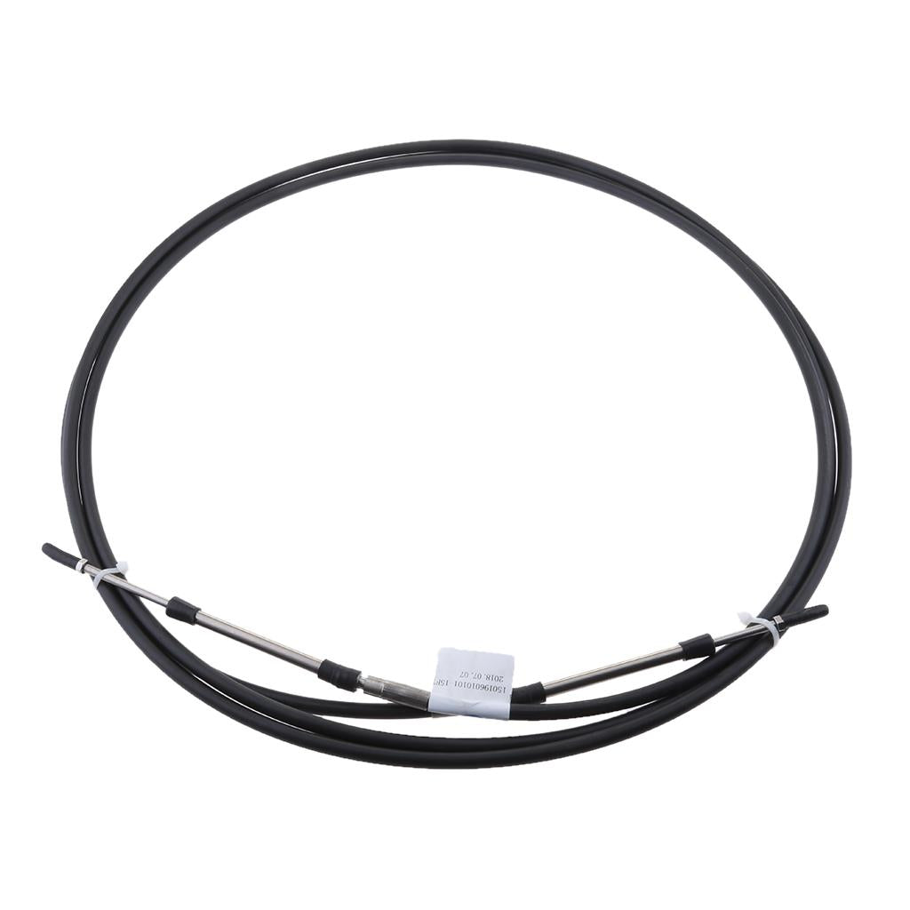 Black Throttle Shift Remote Control Box Cable for Yamaha Outboard 11 FT