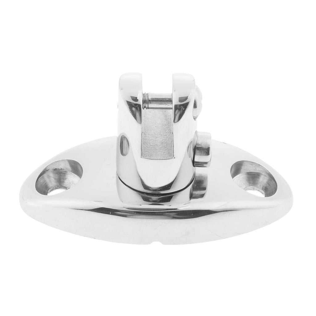 2pcs Marine Grade 316 Stainless Steel Boat Bimini Top Swivel Deck Hinge