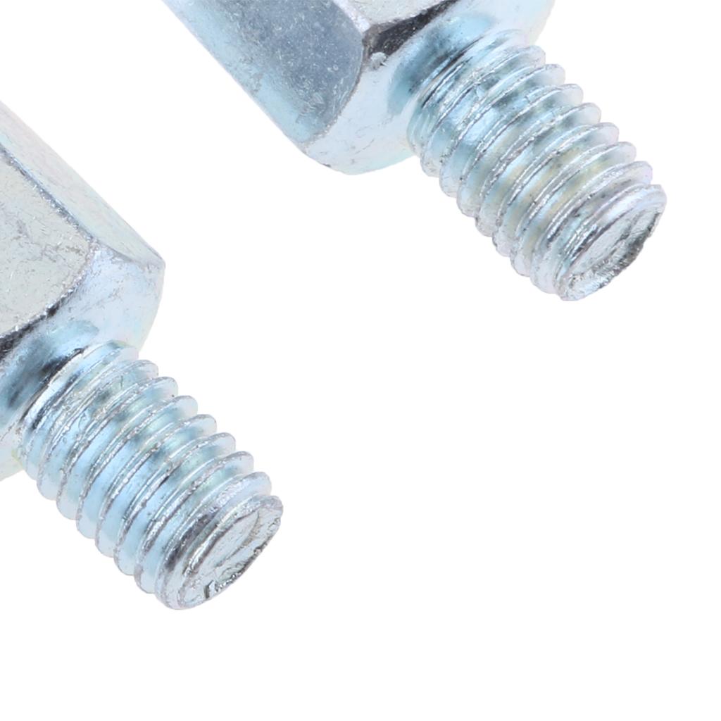 2xMotorcycle Rearview Mirror 8mm Postive to 8mm Postive Thread Adapter Screw
