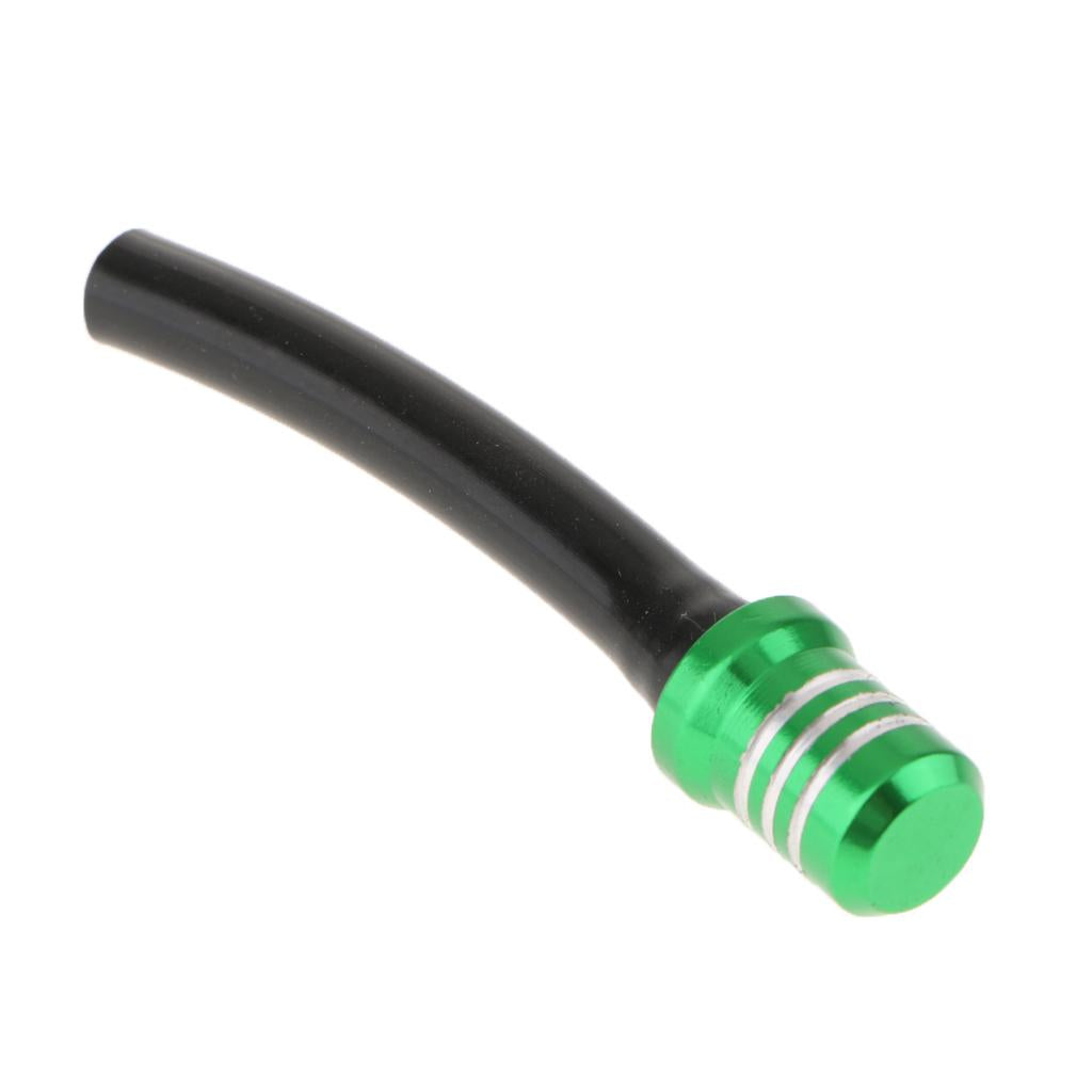 CNC Motorcycle Gas Fuel Tank Cap Valve Vent Breather Tube Hose Red/Green