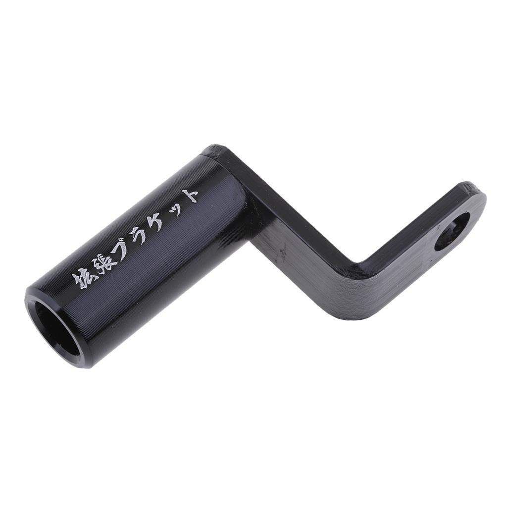 2 x Motorbike Rearview Mirror Expansion Bracket Phone GPS Light Holder Black