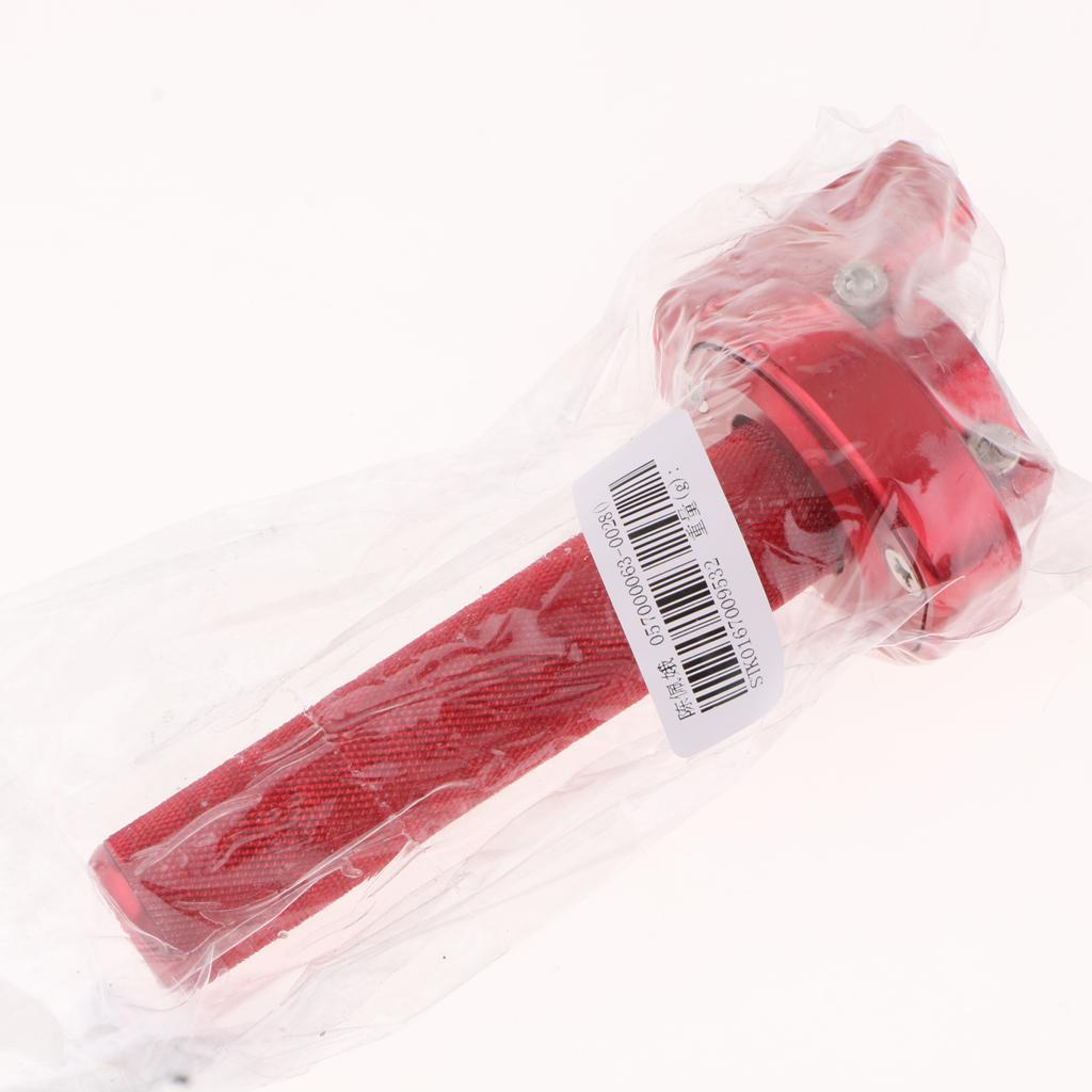 Motorcycle 7/8'' 22mm Handbar Quick Twist Throttle Housing Grip Red