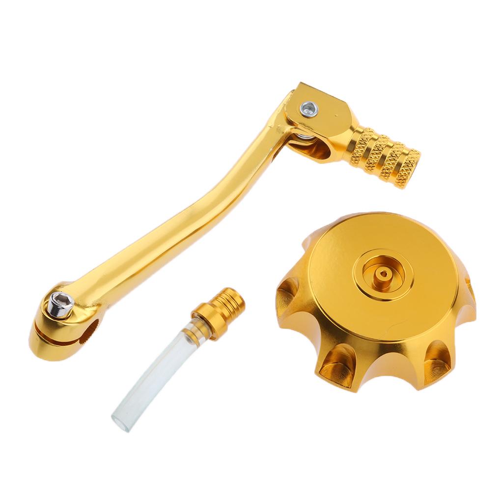 Fuel Tank Cap Cover Gear Shifter Shift Lever For SSR CRF50 Thumpstar Gold