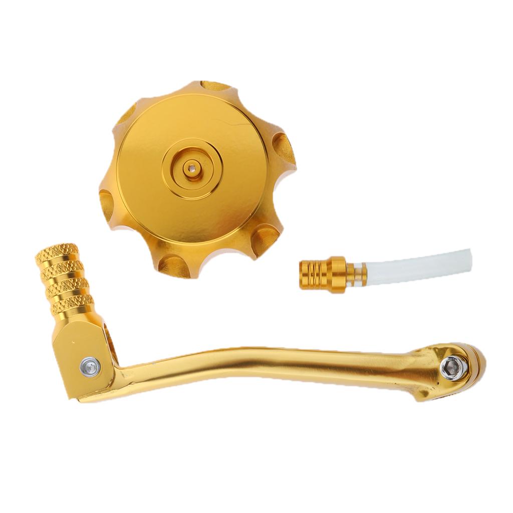 Fuel Tank Cap Cover Gear Shifter Shift Lever For SSR CRF50 Thumpstar Gold