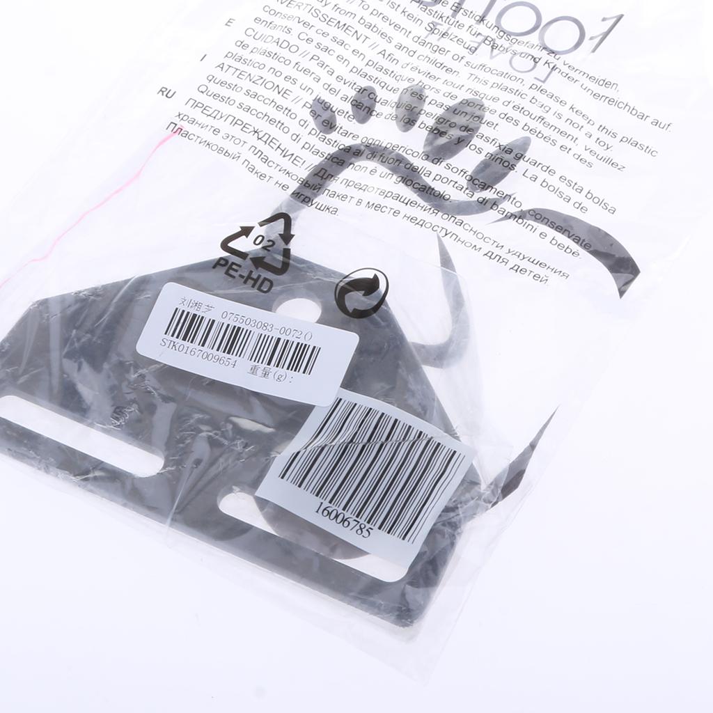 Motorcycle Universal Headlight Spotlight Bracket Bottom Mount Clamp Black