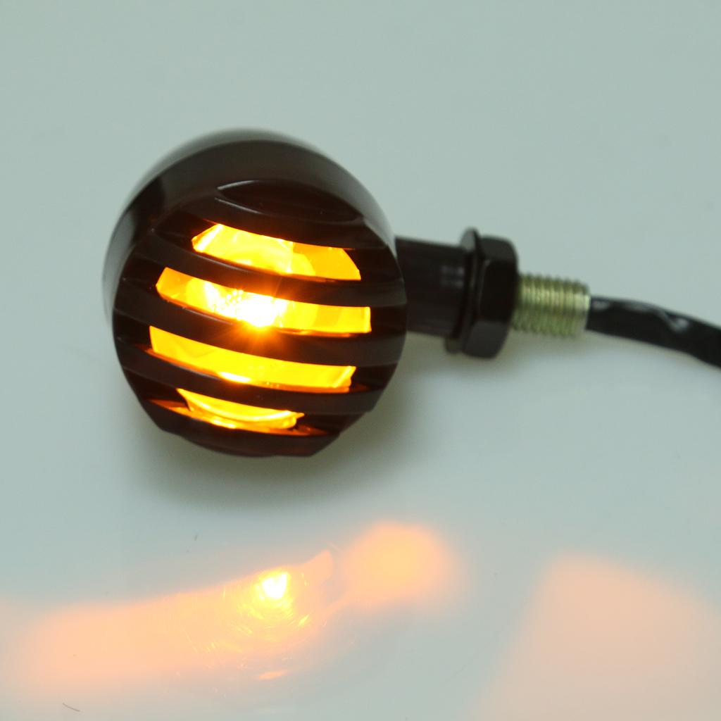 Motorbike Amber Turn Signal Indicator Blinker Lights Bulb for Harley Honda Cruiser Choppers