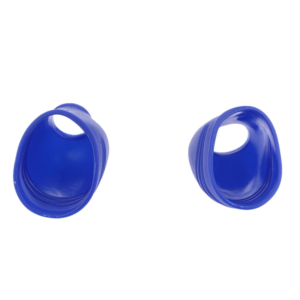 Universal Rubber Protectors Motorcycle Motocross Dirt Bike Foot Peg Covers Blue