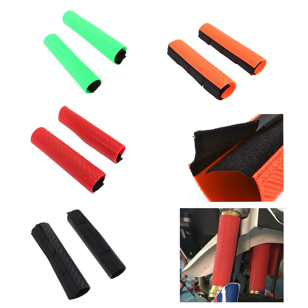 Front Fork Shock Absorber Guard Wrap Cover Skin for KTM EXC SX SXF XC Black