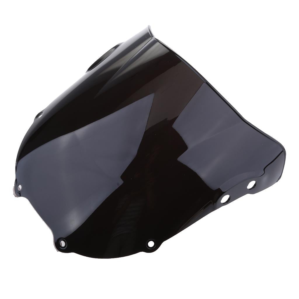Double Bubble Windshield Windscreen for Honda CBR900RR 1994-1997 Black