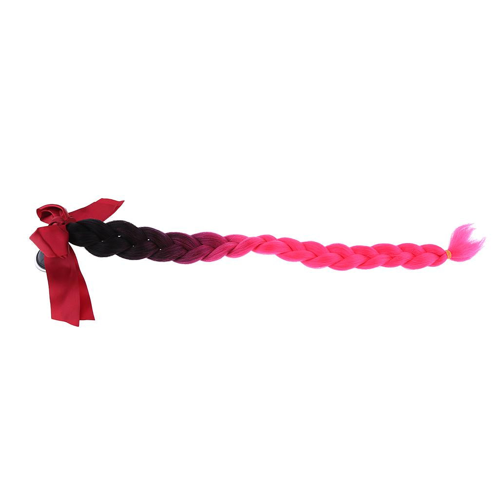 23.6 Gradient Ramp Helmet Braids / Ponytail Motorcycle Bike Helmet Hair 1"