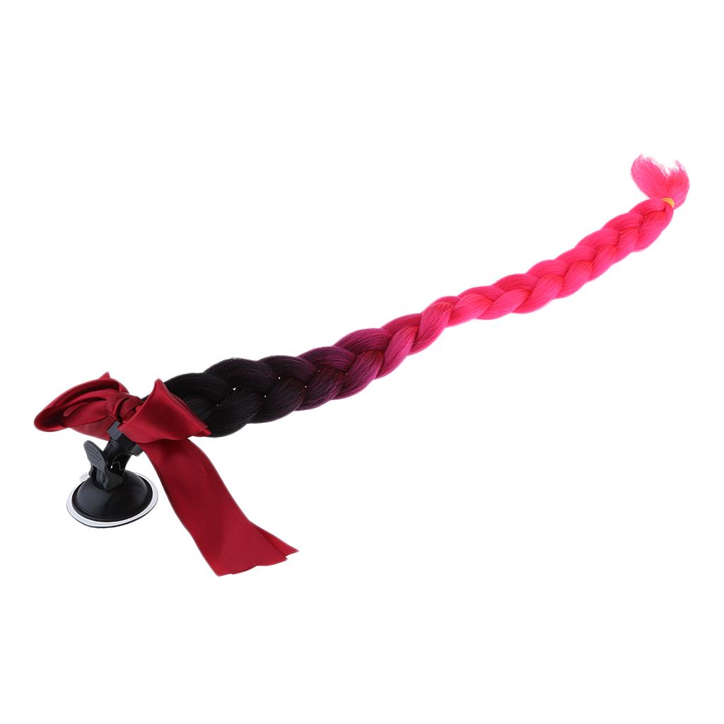 23.6 Gradient Ramp Helmet Braids / Ponytail Motorcycle Bike Helmet Hair 1"