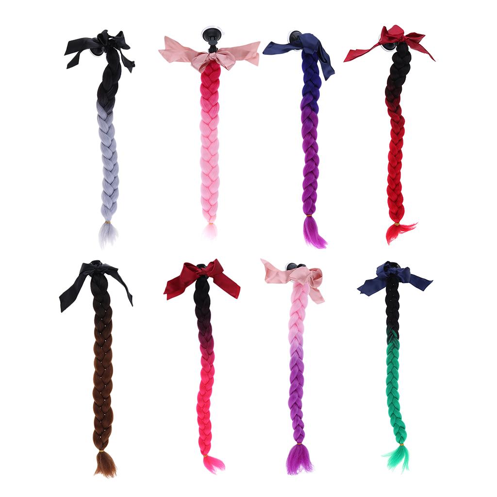 23.6 Gradient Ramp Helmet Braids / Ponytail Motorcycle Bike Helmet Hair 1"