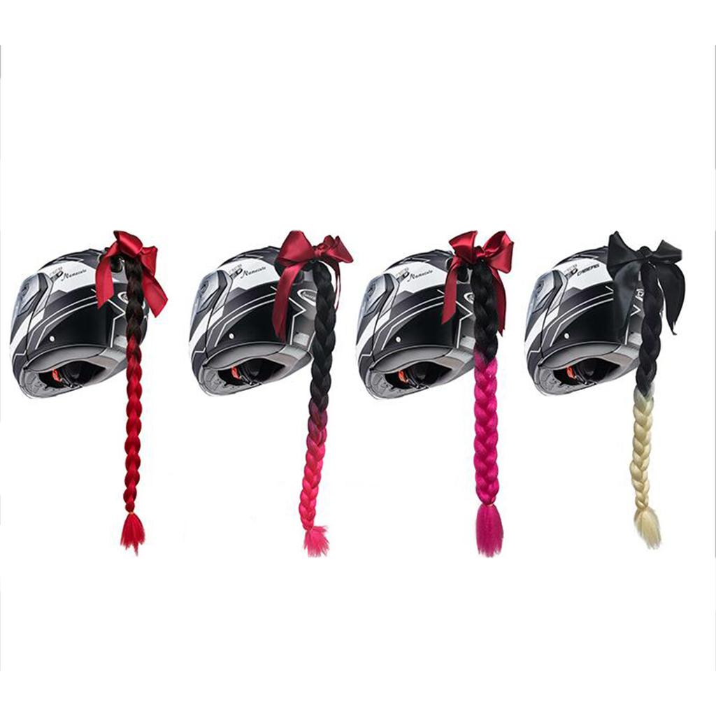 23.6 Gradient Ramp Helmet Braids / Ponytail Motorcycle Bike Helmet Hair 1"