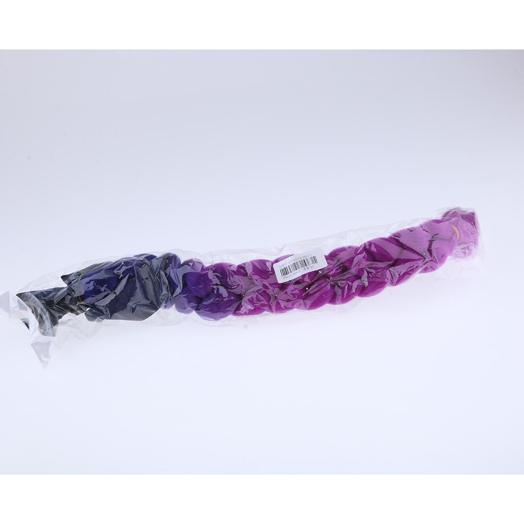23.6 Gradient Ramp Helmet Braids / Ponytail Motorcycle Bike Helmet Hair 2"