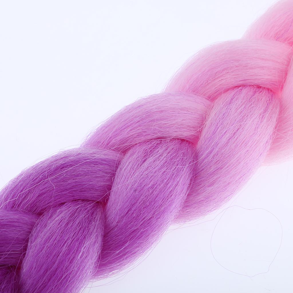 23.6 Gradient Ramp Helmet Braids / Ponytail Motorcycle Bike Helmet Hair 7"