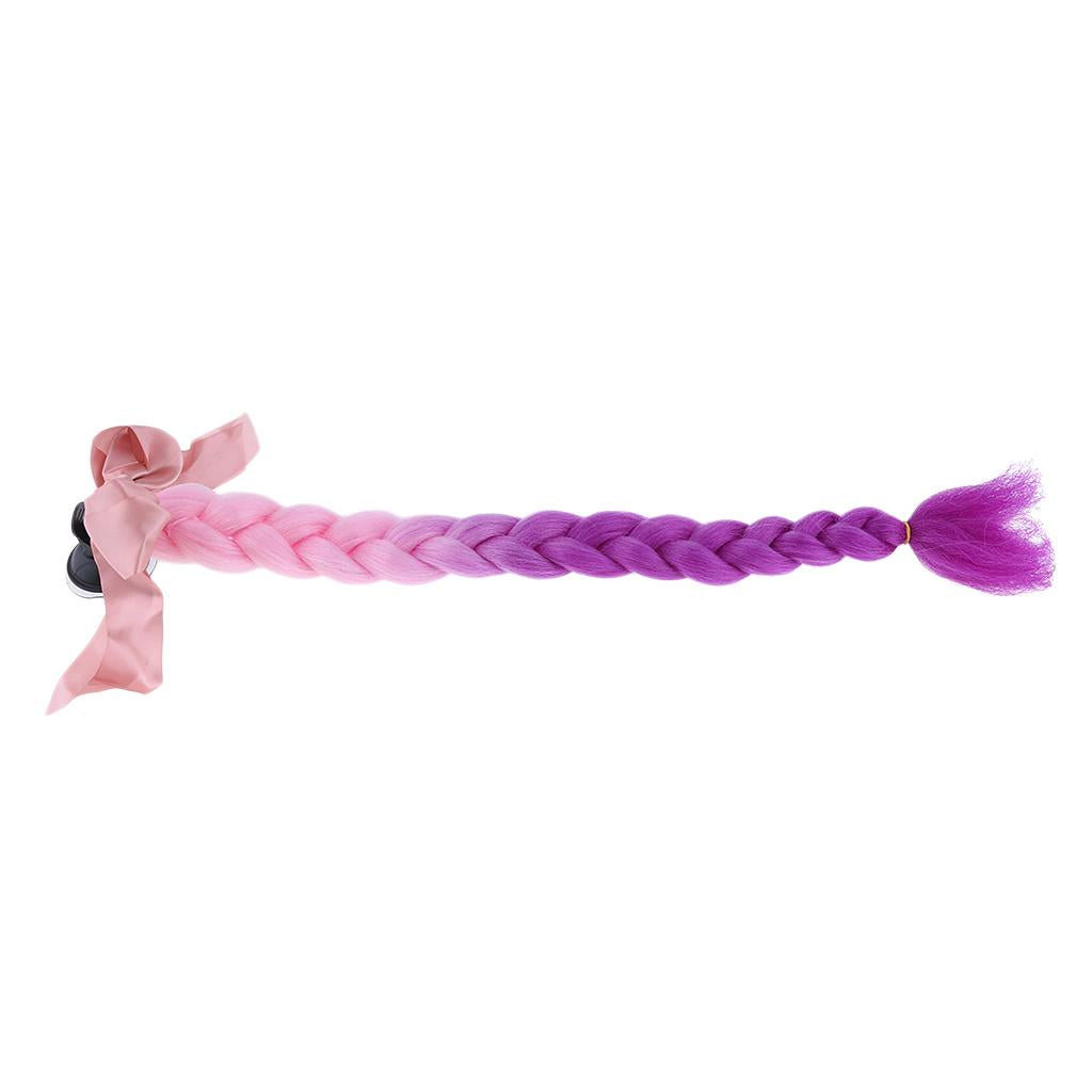 23.6 Gradient Ramp Helmet Braids / Ponytail Motorcycle Bike Helmet Hair 7"