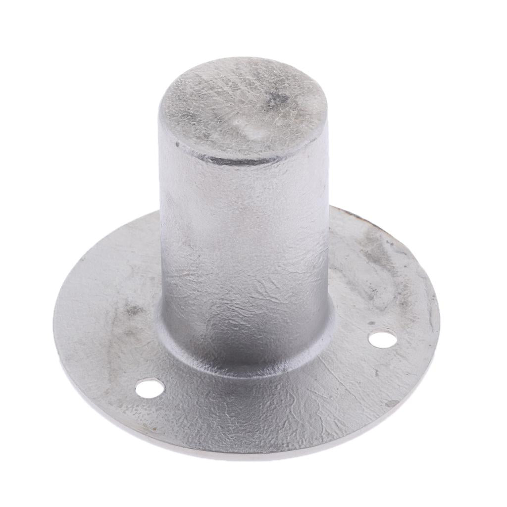 2pcs 1'' 90 Deg Round Base Stainless Steel Boat Handrail Fitting Flush Mount