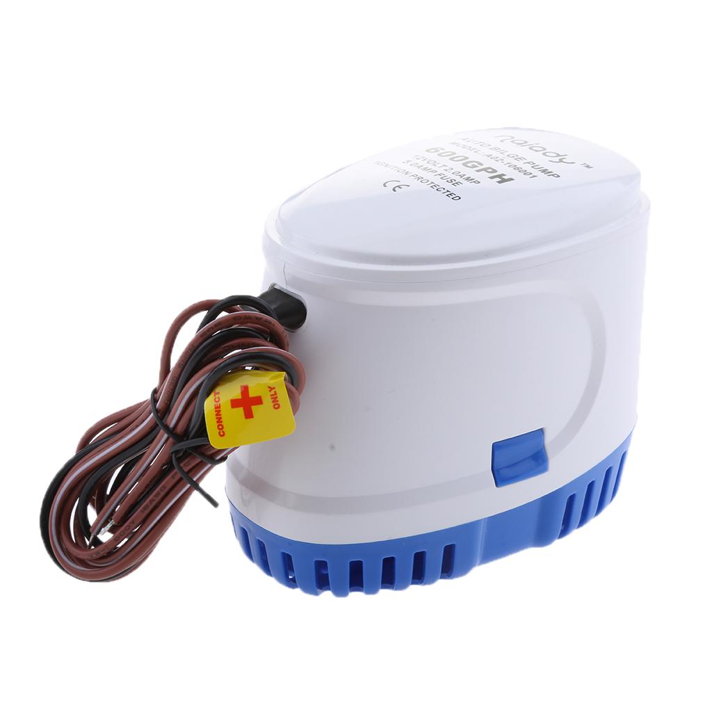 12V 600GPH Automatic Submersible Yacht Bilge Water Pump Auto w/ Float Switch