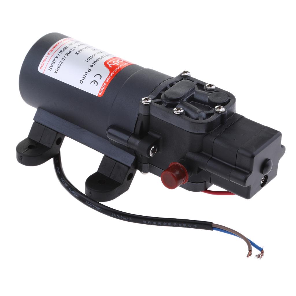 DC 12V Water Pressure Diaphragm Pump 70 PSI 3.1 LPM Caravans/RV/Boat/Marine