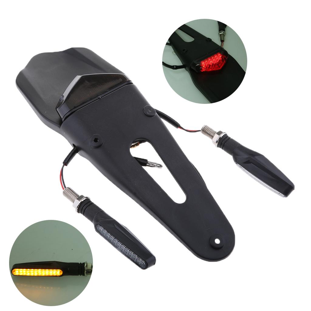 Motorcycle Rear Fender LED Brake Tail Light For Enduro Trial Bike XR400 