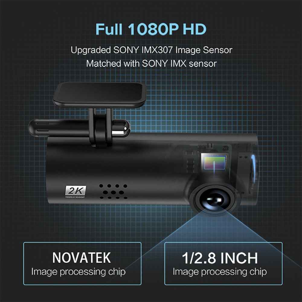 Voice Control 1080P HD Night Vision Car Camera Recorder 16MP WiFi Dash Cam