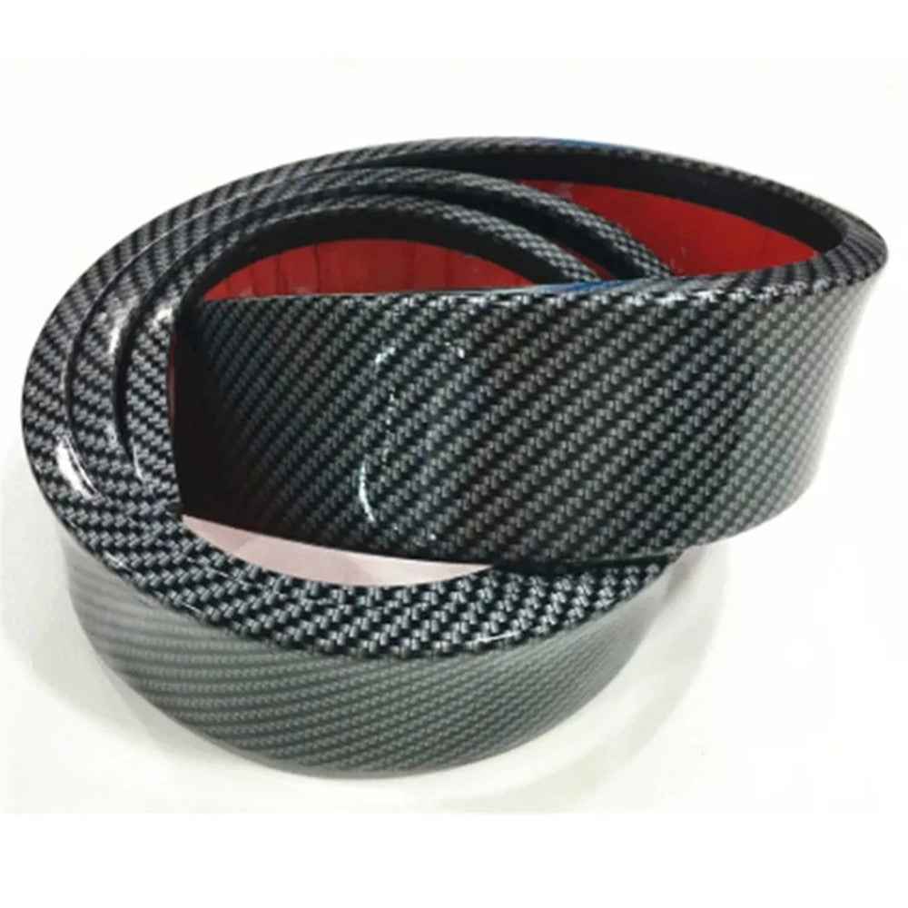 3.5cm Width Universal Car Wheel Eyebrow PVC Protector Strip Wheel Arch Fender Trim Strip, 1.5m - Carbon Fiber