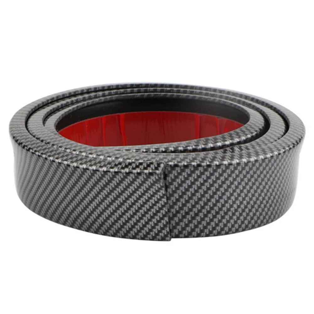 4.5cm Width Car Wheel Eyebrow Anti-Collision PVC Strip Wheel Arch Fender Trim Sticker, 1.5m - Carbon Fiber
