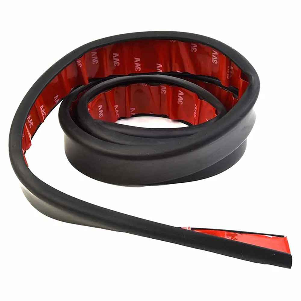 4.5cm Width Car Wheel Eyebrow Anti-Collision PVC Strip Wheel Arch Fender Trim Sticker, 1.5m - Black