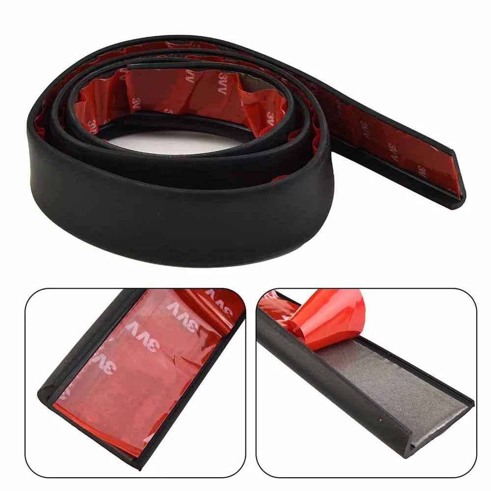 4.5cm Width Car Wheel Eyebrow Anti-Collision PVC Strip Wheel Arch Fender Trim Sticker, 1.5m - Black