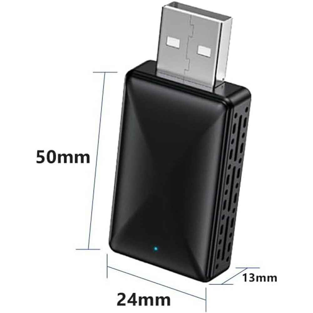 R5051 2 In 1 Android Auto CarPlay Adapter Bluetooth-Compatible / Wifi Smart Wireless USB Dongle with Type C Converter