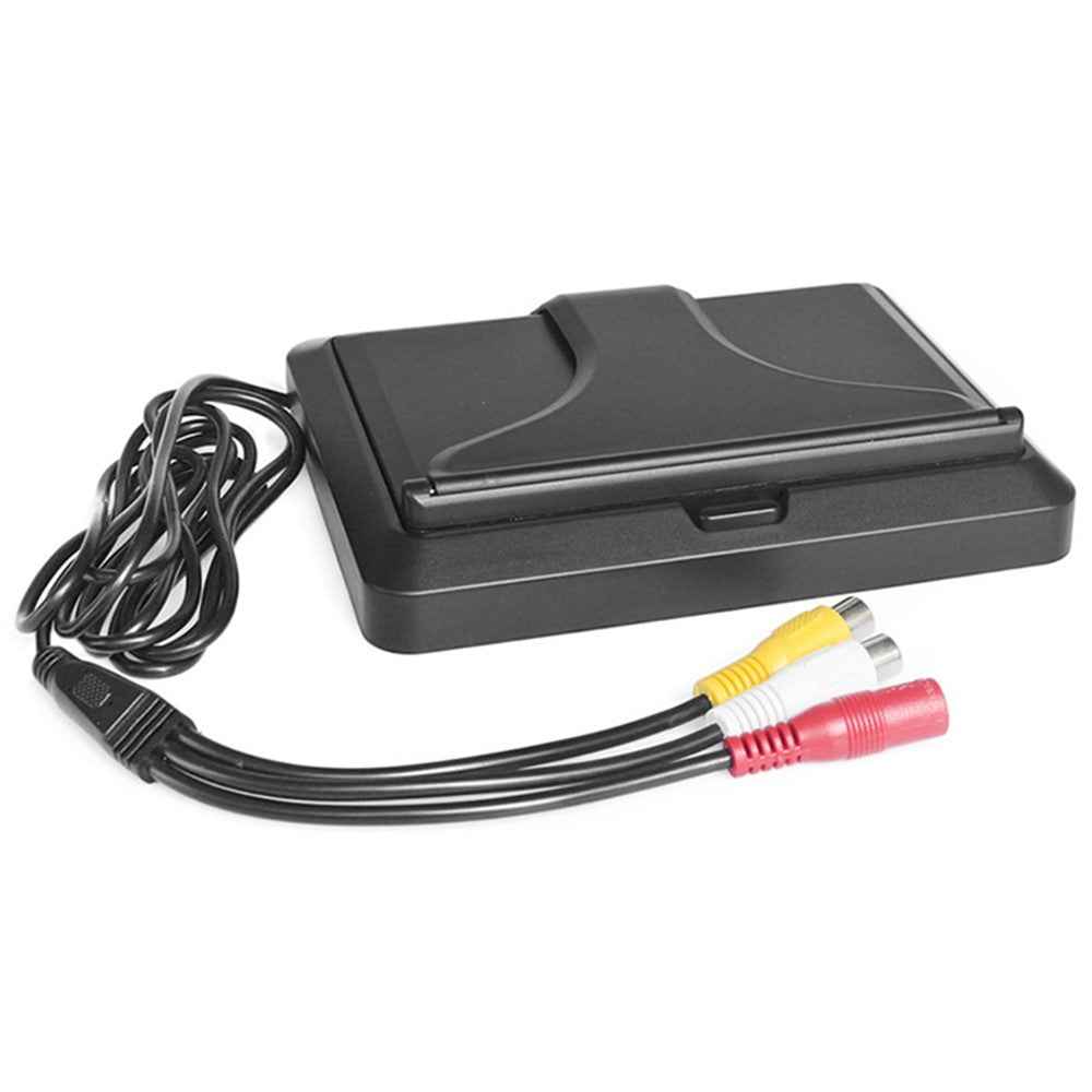 5" IPS AHD Screen Video Display Monitor Folding Rear View Camera Parking and Reverse System - Aviation Connector