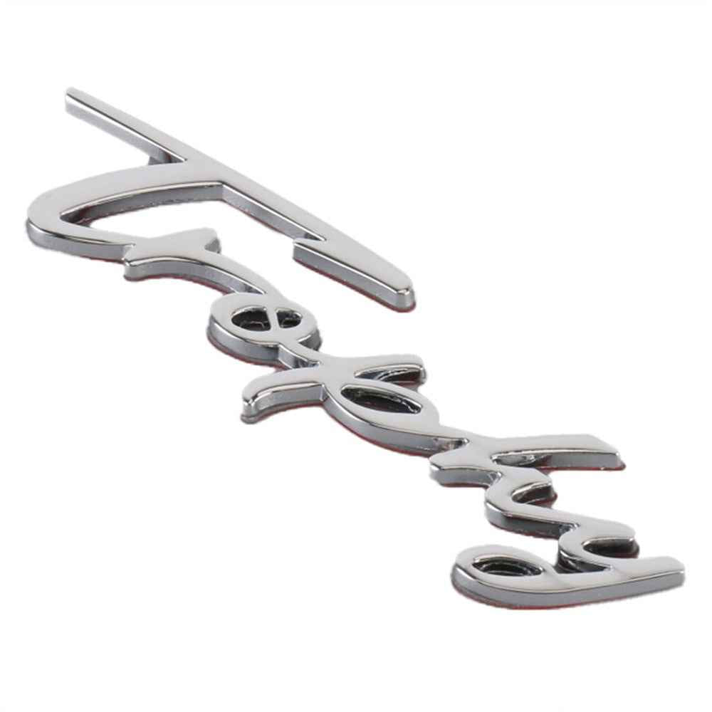 TROPHY Letter Aluminum Alloy Label Decor Self Adhesive Car Decal Sticker SUV Decoration - Silver