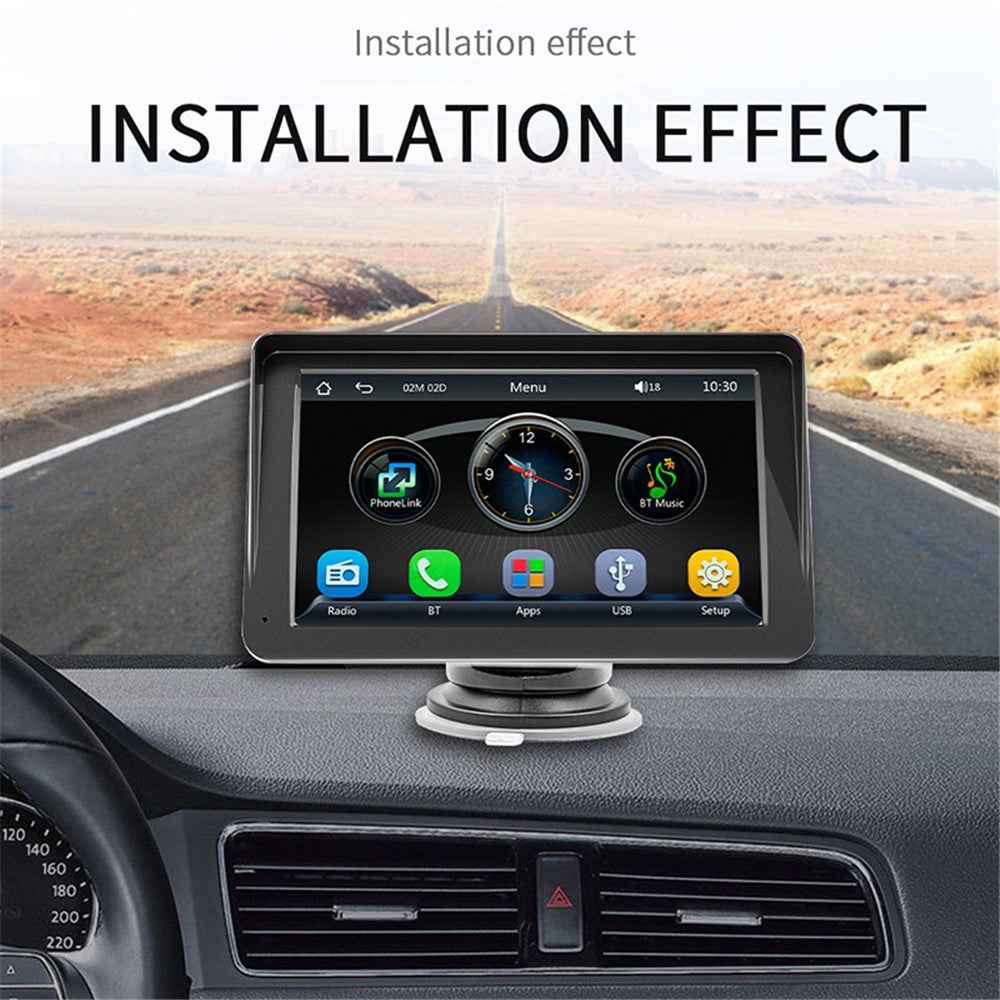 W505A 7.0-inch HD Touch Display Portable Car Player 2.4G / 5G Dual Frequency CarPlayer Support FM