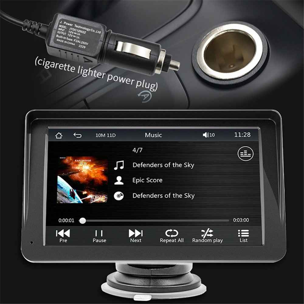 W505E 7.0-inch HD Touch Screen Portable Car Player with Remote 2.4G / 5G Dual Frequency FM CarPlayer