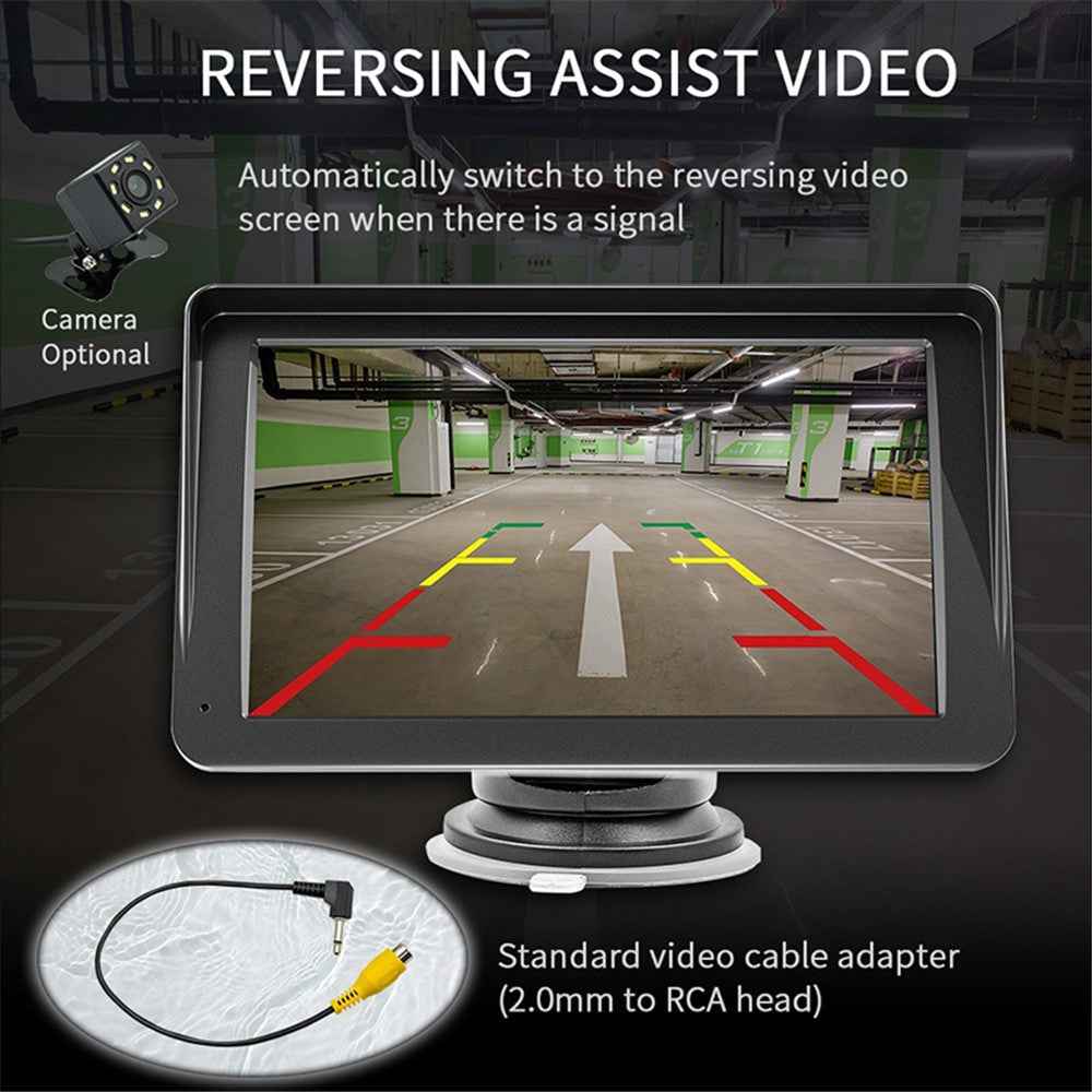 W505F 7.0-inch HD Touch Screen FM Car Player with 4LED Camera 2.4G / 5G Dual Frequency Portable RC CarPlayer