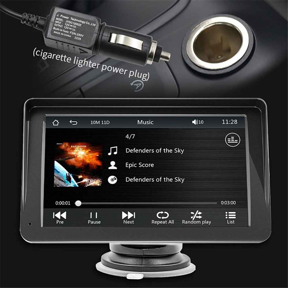 W505G 7-inch Car Bluetooth-compatible HD Video MP5 Player Wireless CarPlay Reverse Image Display with 8 LED Camera