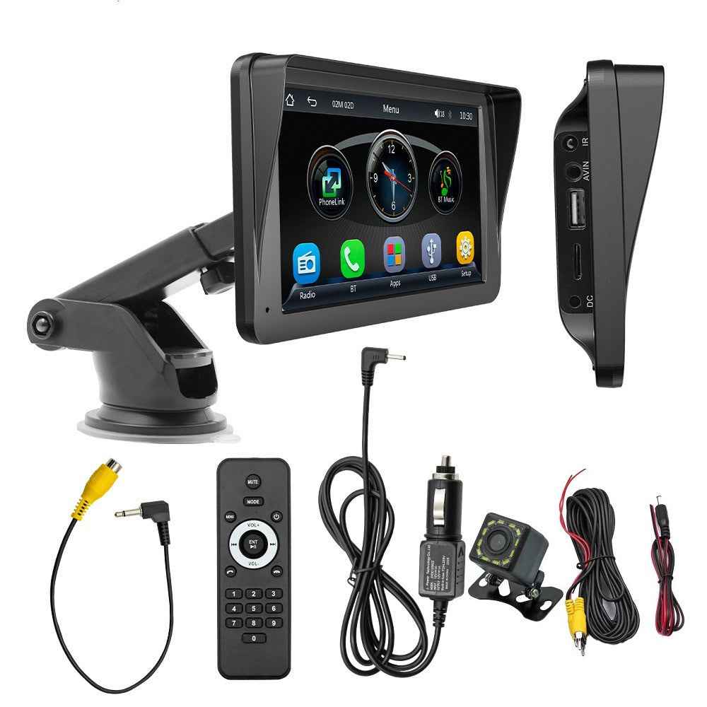 W505H 7-inch Bluetooth-compatible Car MP5 Player FM Radio Wireless CarPlay Reverse Image Display with 12 LED Camera