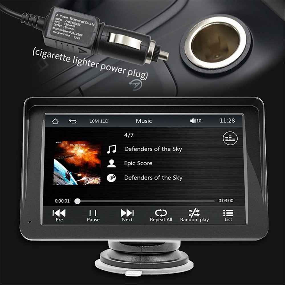 W505H 7-inch Bluetooth-compatible Car MP5 Player FM Radio Wireless CarPlay Reverse Image Display with 12 LED Camera