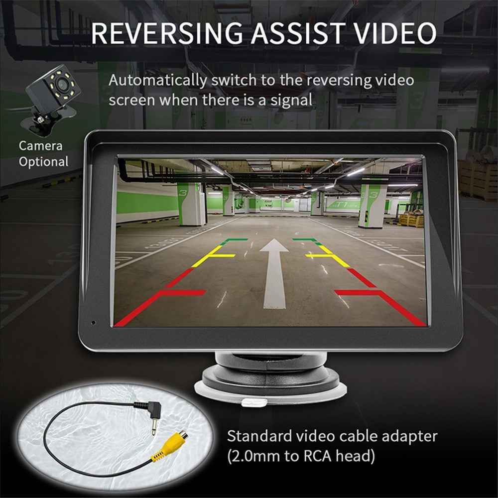 W505H 7-inch Bluetooth-compatible Car MP5 Player FM Radio Wireless CarPlay Reverse Image Display with 12 LED Camera
