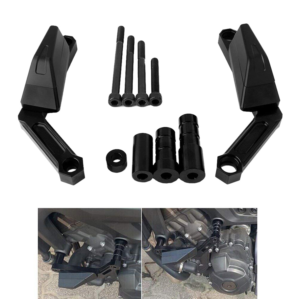 CNC Frame Sliders for Yamaha FZ 09 13-17 XSR900 16-17 FJ 09 15-17  Black
